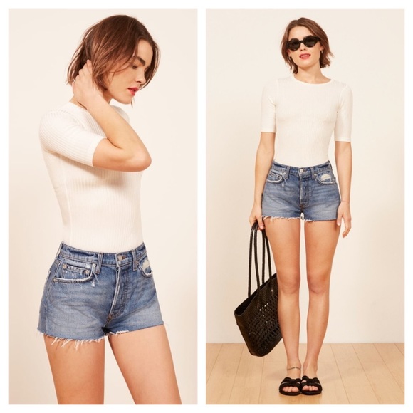 Reformation Pants - 🔥 Reformation High Rise Denim Shorts | 26